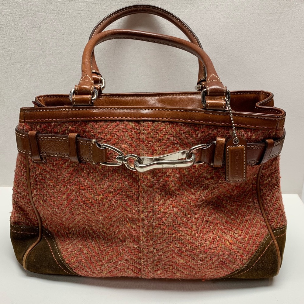 Vintage COACH Bag, Tweed, F0771-F11215